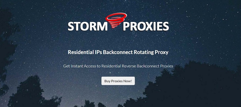 Stormproxies for residential Homepage