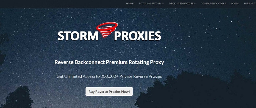 Storm Proxies Home Page