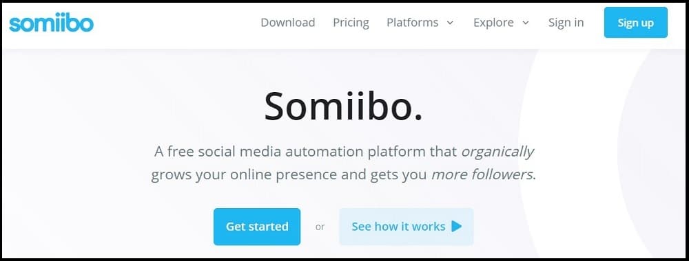 Somiibo Homepage overview