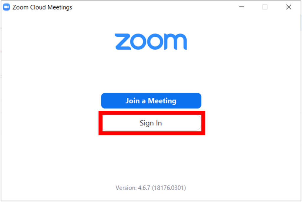 Zoom desktop app