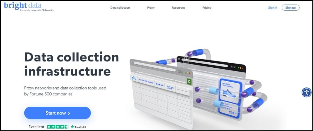 Bright data Homepage