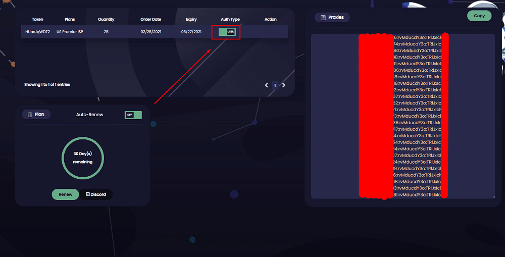 Space Proxies Authentication