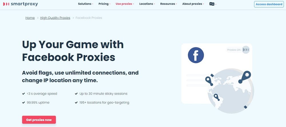 Facebook Proxy for Smartproxy