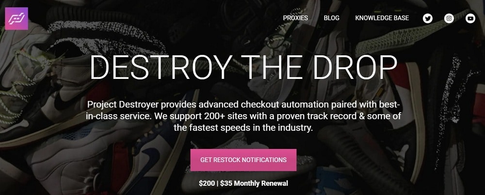 Project Destroyer Homepage