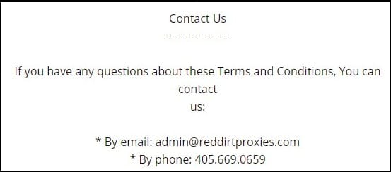 Reddirtproxies Customer Support