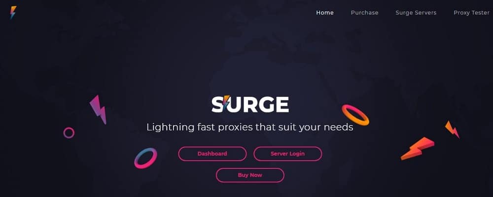 Surge Homepage