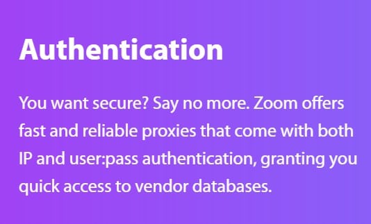 Zoom Proxies Authentication