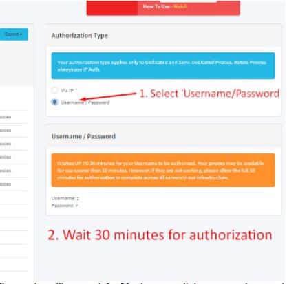 Blazing SEO Username Password Authorization