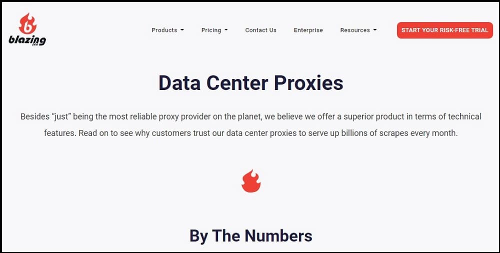 Blazing Seo Data Center proxies Homepage