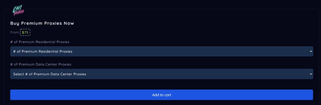 Chi Proxies Premium Plan