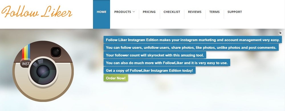 Follow Liker Homepage