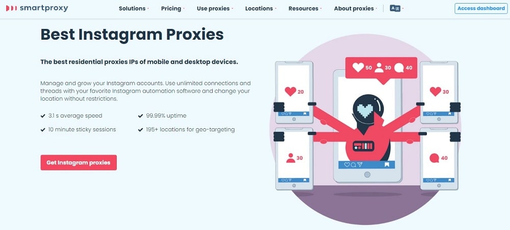 Instagram Proxies for Smart proxies