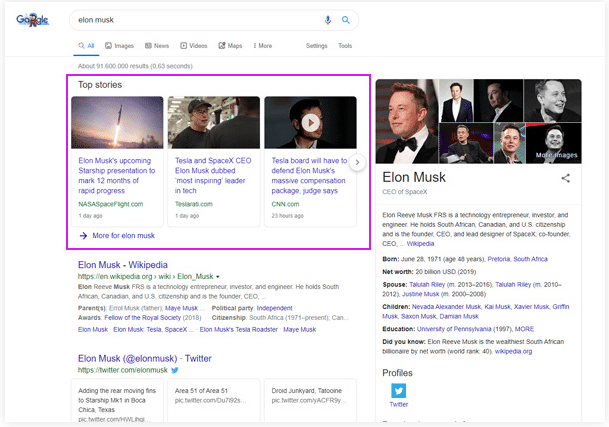 Real-Time Crawler for Google Top Stories
