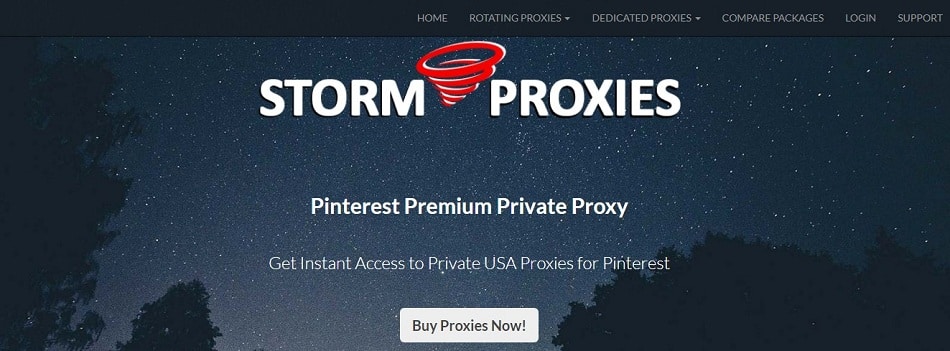 Storm Proxies pintesest proxy