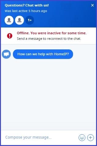 Homeip Customer Support