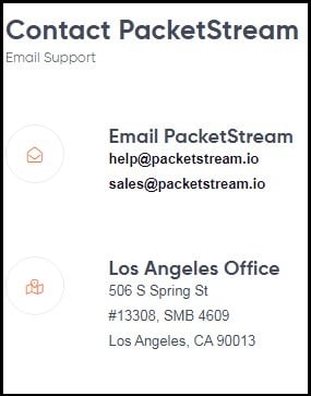 PacketStream Customer Support