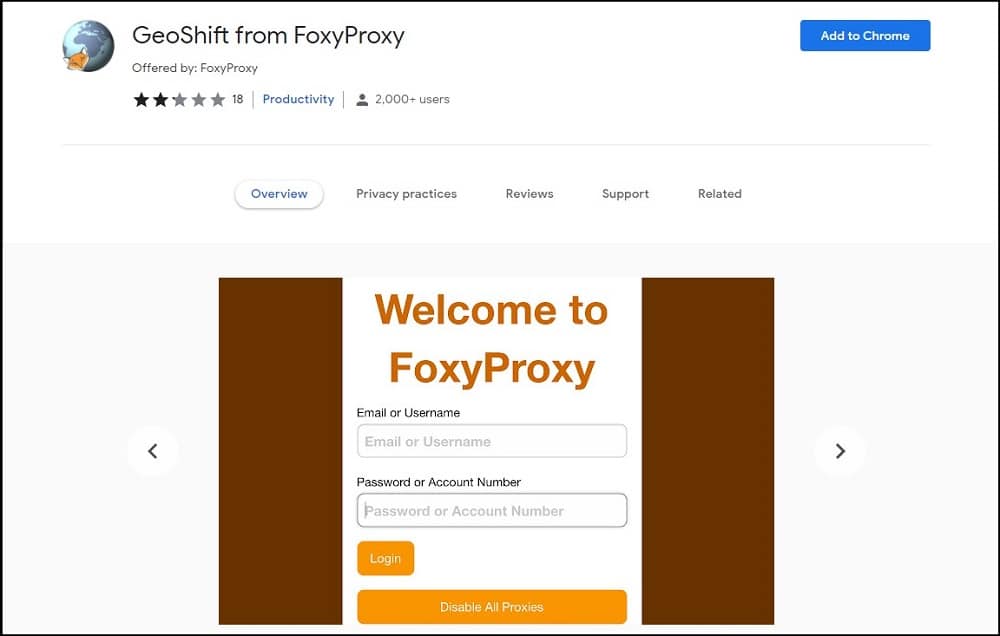 FoxyProxy chrome