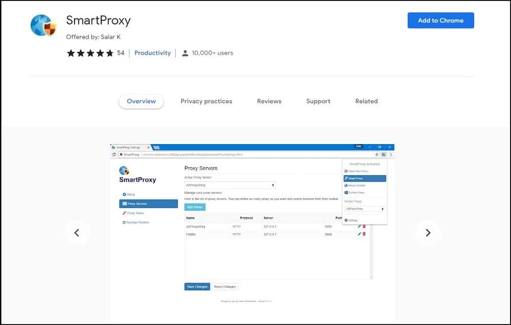 Smartproxy Proxy Changer