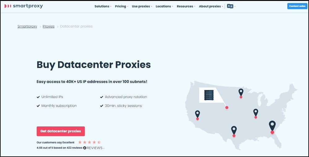 Smartproxy Dada Center Proxy Overview
