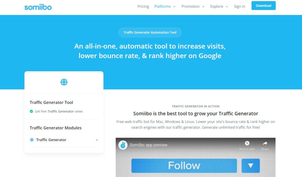 Somiibo traffic Bot