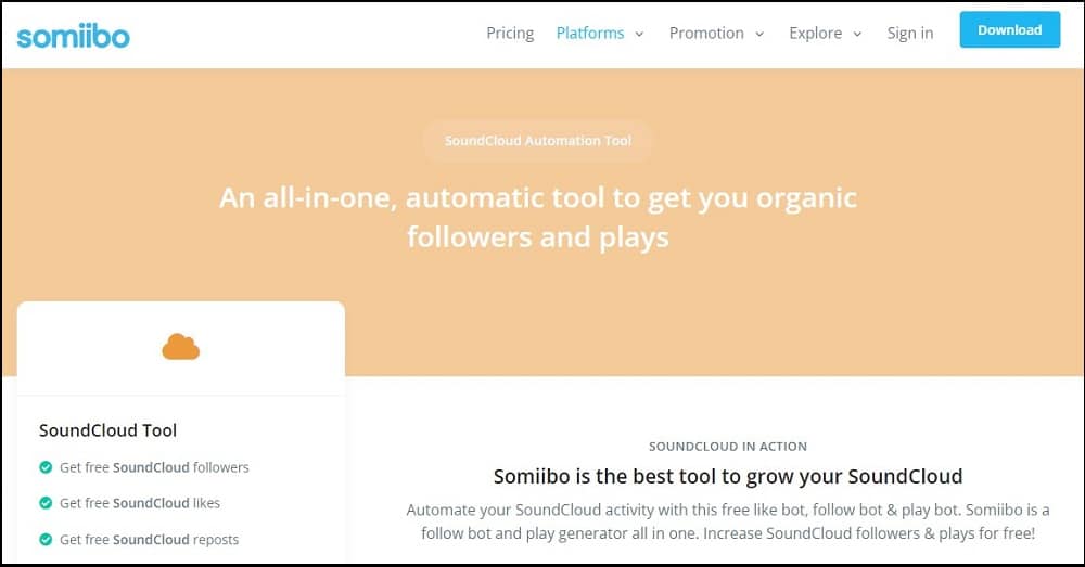 Somiibo SoundCloud Service Overview
