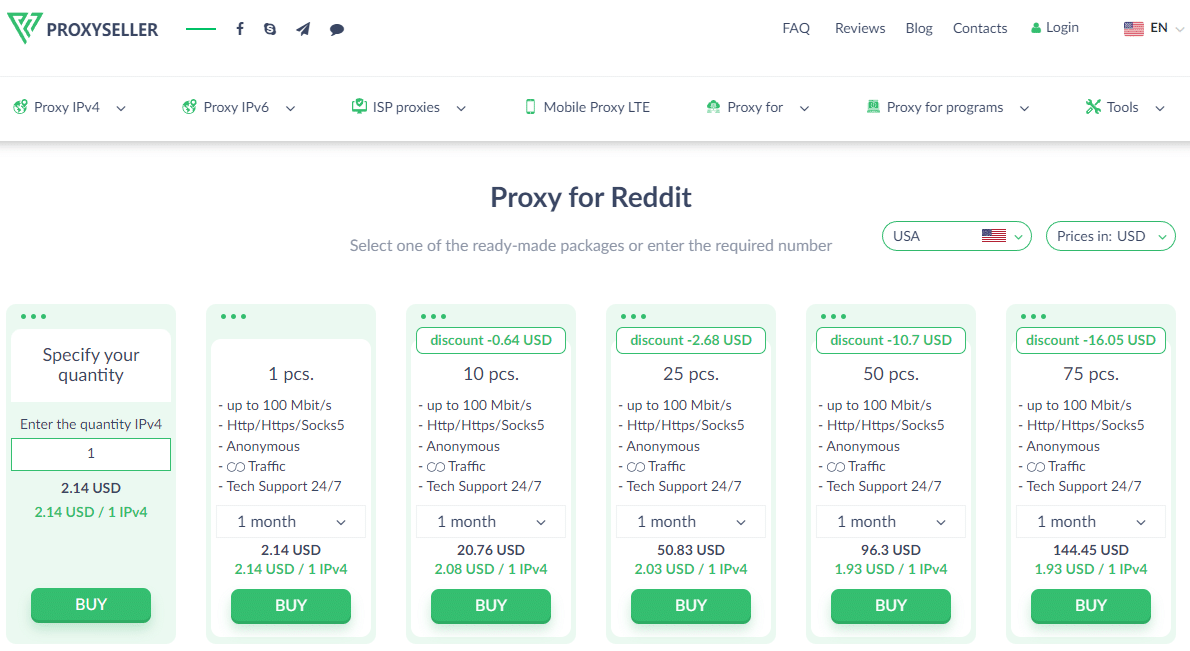 Proxy-Seller Proxy for Reddit