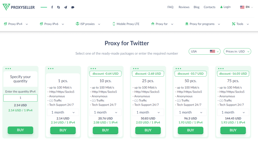 Proxy-Seller for Twitter