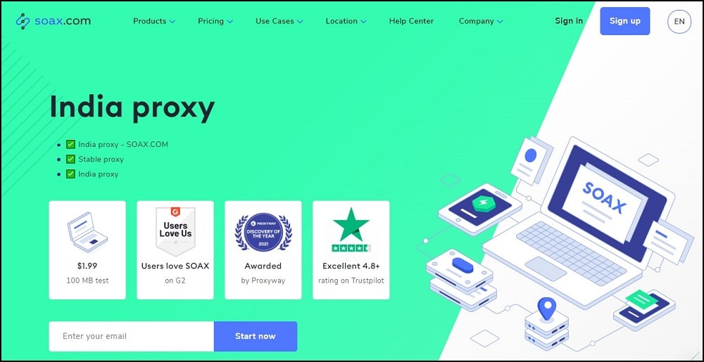 Soax for India Proxy