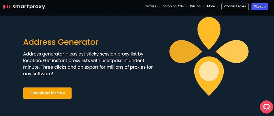 Smartproxy Address Generator