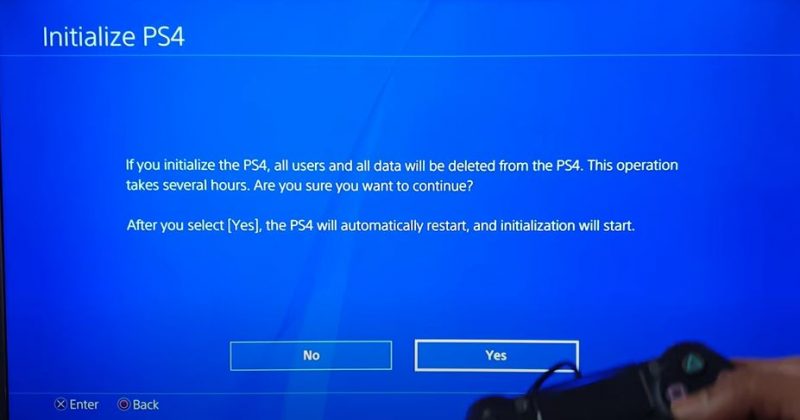 Factory rFactory reset PS4 consoleeset PS4 console