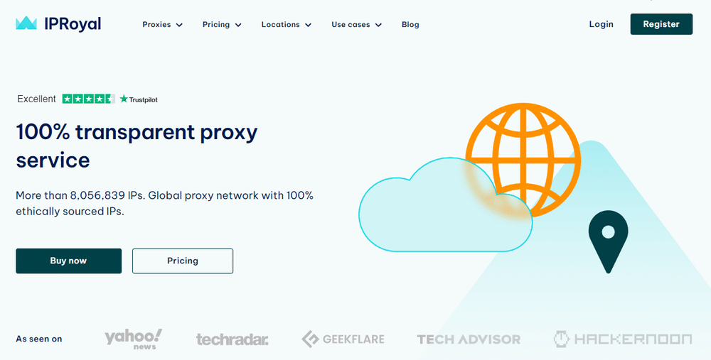 IPRoyal Proxy Homepage